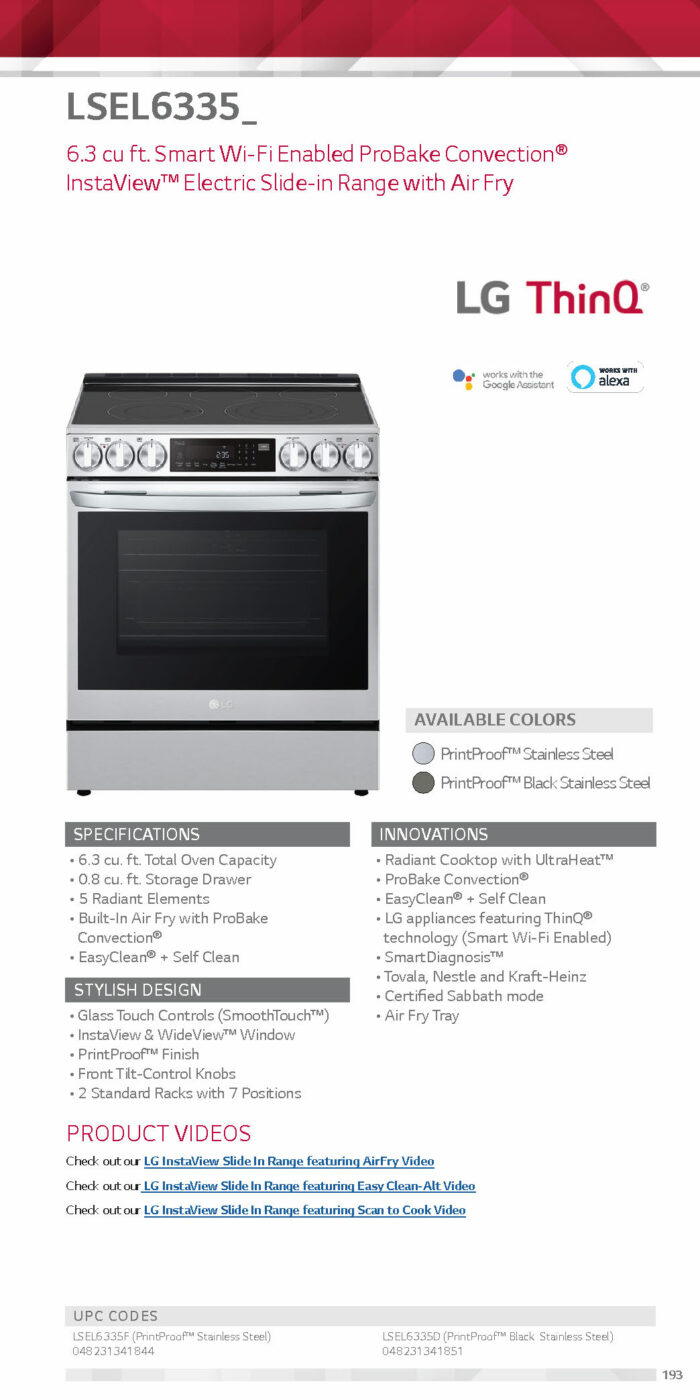  6.3 cu ft. Smart Wi-Fi Enabled True Convection