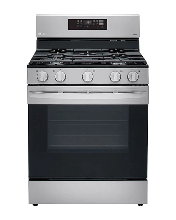 5.8 cu ft. Smart Wi-Fi Enabled Fan Convection Gas Range with Air 