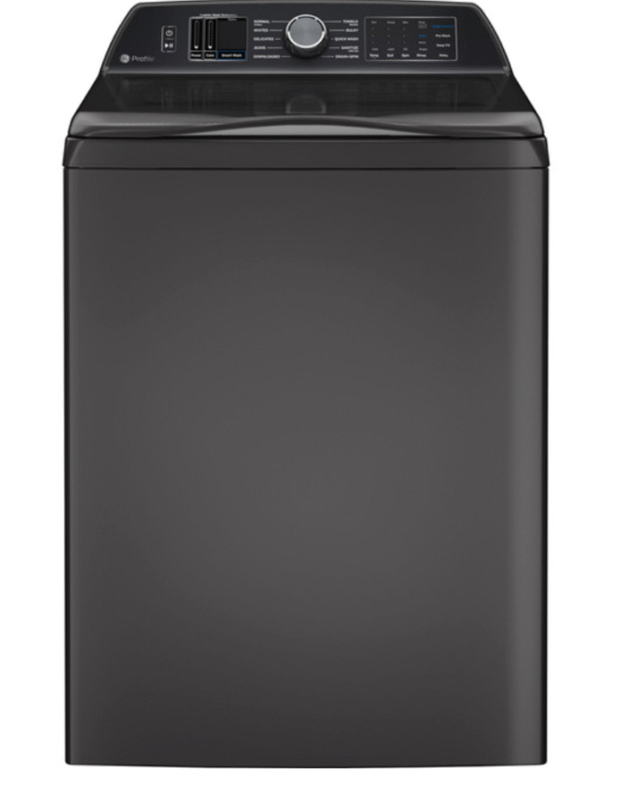 Profile 5.4 cu.ft. High-Efficiency Smart Top Load Washer in Diamond Gray with Quiet Wash Dynamic Balancing Technology - Image 1