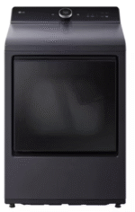 7.3 cu.ft vented Smart Gas Dryer in Matte Black with EasyLoad Door, TurboSteam and Sensor Dry technology