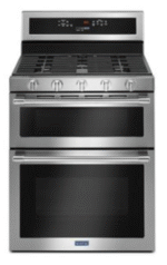 6 cu.ft. Double Oven Gas Range with True Convection oven in Fingerprint Resistant Stainless Steel