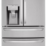 23 cu.ft. 4-Door French Door Refrigerator, Door-In-Door, Full-Convert Drawer, Craft Ice in PrintProof Black Stainless