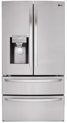 28 cu.ft. 4-Door French Door Smart Refrigerator with Ice and Water Dispenser in PrintProof Stainless Steel