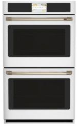 30 in. Smart Double Electric Smart Wall Oven with Convection Self-Cleaning in Matte White, Fingerprint Resistant