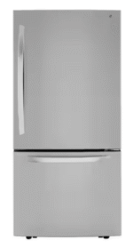 LG 26 cu.ft. 33 inch Wide Bottom Freezer Refrigerator - Stainless Steel