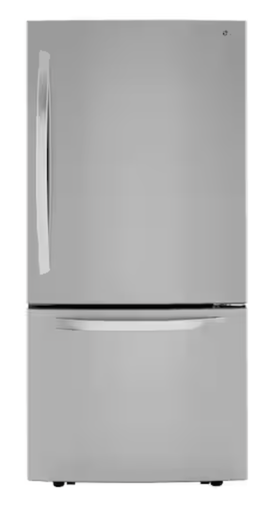 Deskeen 2026-06-11 at 01.45.11 PM@2x LG 26 cu.ft. 33 inch Wide Bottom Freezer Refrigerator - Stainless Steel - Image 1