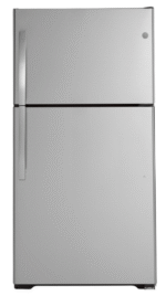 GE Energy Star 21.9 cu.ft. Top-Freezer Refrigerator - Stainless Steel