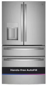 GE Profile Energy Star 27.9cu.ft. Smart Fingerprint Resistant 4-Door French-Door Refrigerator Door in Door