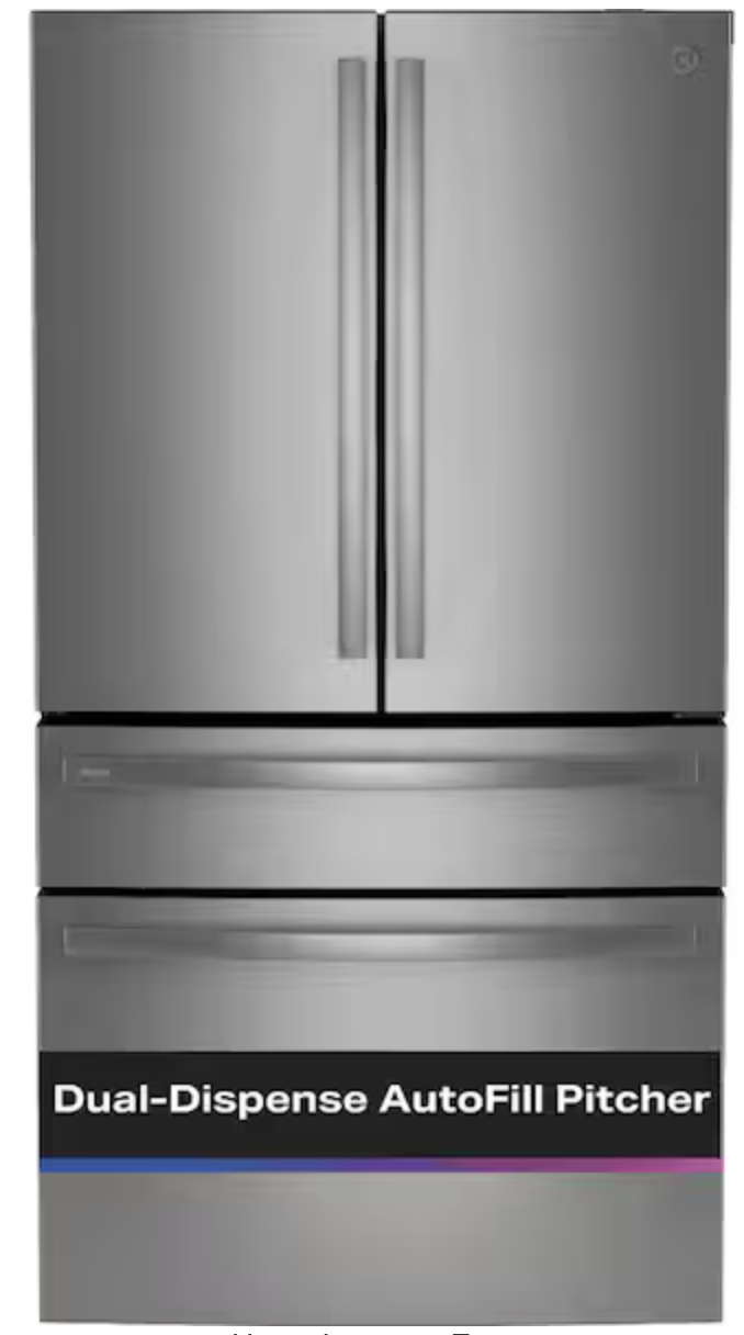 Deskeen 2026-06-12 at 02.01.42 PM@2x GE Profile Energy Star 28.7cu.ft. Smart Fingerprint Resistant 4-Door French-Door Refrigerator with Dual-Dispense AutoFill Pitcher - Image 1