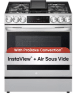 LG 6.3 cu.ft. Smart Dual Fuel Slide-In Range with InstaView, ProBake Convection, Air Fry and Air Sous Vide