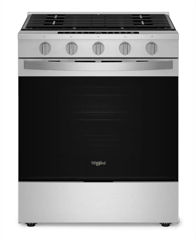 Deskeen 2026-06-12 at 09.55.14 AM@2x Whirlpool 30-inch Smart Slide In Gas Range with Air Cooking Technology, No Preheat Air Fry, Steam/Self Clean and High Speed Preheat - Image 1