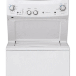 GE Unitized Spacemaker 3.8cu.ft. Capacity Washer with Sainless Steel basket and and 5.9cu.ft. Capacity Electric Dryer