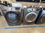 LG 4.5cu.ft. Ultra Large Capacity Front Load Washer in Black Steel/LG 7.4cu.ft. Ultra Large Capacity Gas Dryer - Image 2